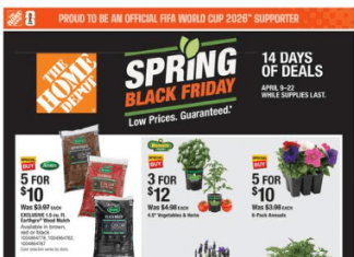 Home Depot Spring Black Friday Ad Apr 09 – Apr 22, 2026