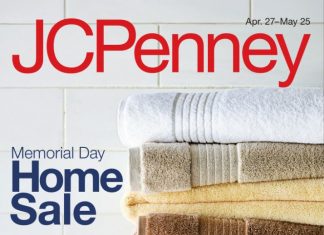 JCPenney Memorial Day Home Sale Apr 27 – May 25, 2026
