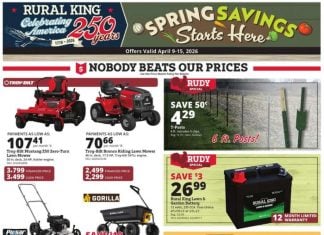 Rural King Weekly Ad Apr 09 – Apr 15, 2026