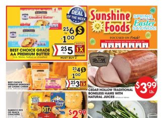 Sunshine Foods Weekly Ad Apr 01 – Apr 07, 2026 (Easter Promotion Included)