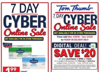 Tom Thumb Weekly Ad Apr 29 – May 05, 2026