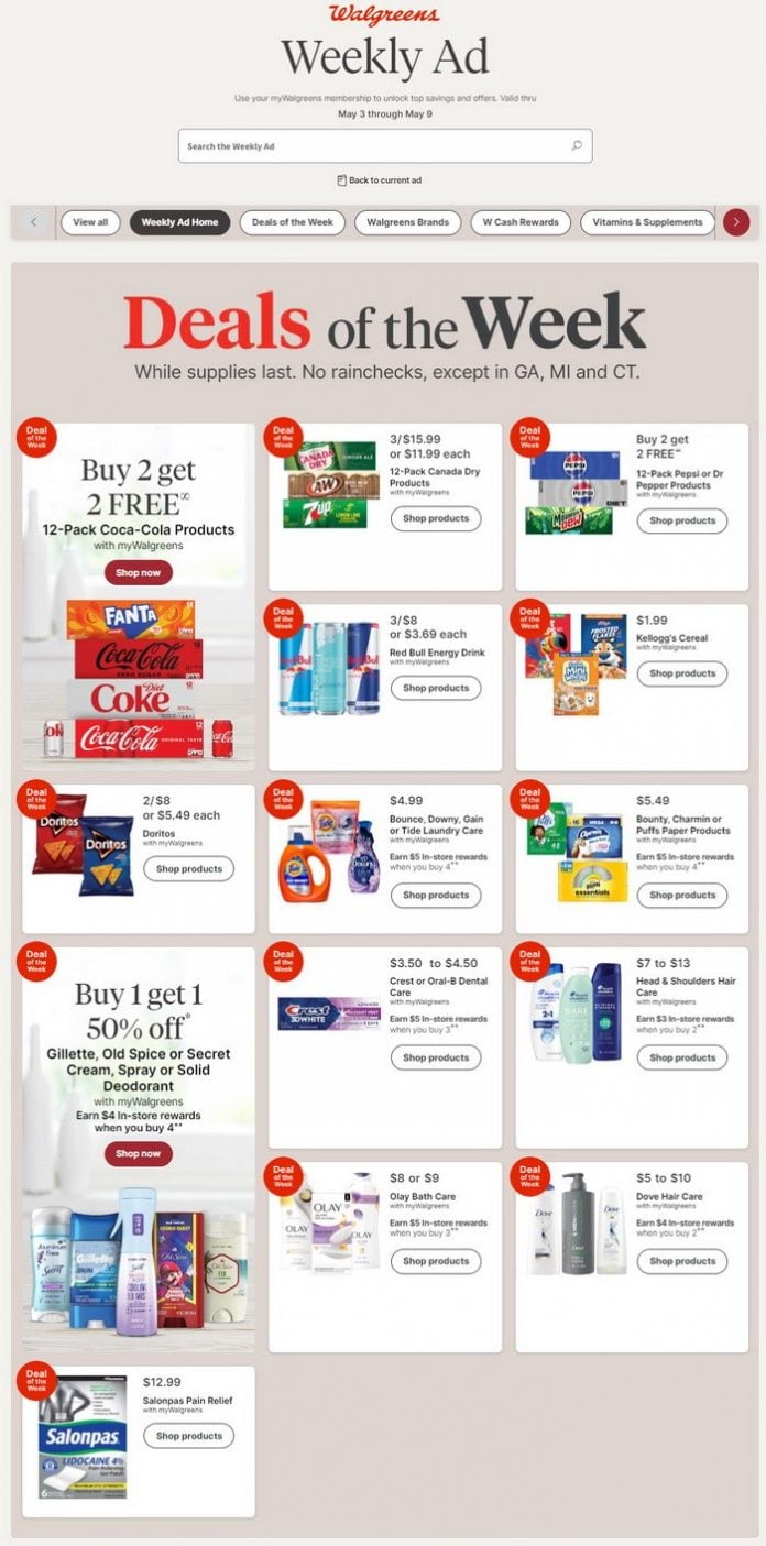 Walgreens Weekly Ad May 03 – May 09, 2026