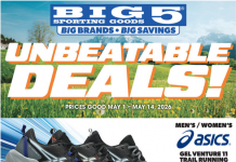 Big 5 Sporting Goods Weekly Ad May 01 – May 14, 2026