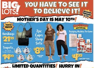 Big Lots Weekly Ad May 10 – May 13, 2026 (Mother’s Day Promotion Included)
