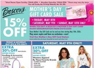 Boscov’s Weekly Ad May 07 – May 13, 2026 (Mother’s Day Promotion Included)
