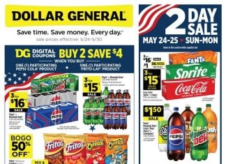 Dollar General Weekly Ad May 24 – May 30, 2026 (Memorial Day Promotion Included)