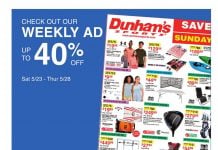 Dunham’s Sports Weekly Ad May 23 – May 28, 2026