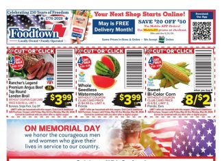 Foodtown Weekly Ad May 22 – May 28, 2026 (Memorial Day Promotion Included)