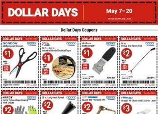 Harbor Freight Dollar Days Coupon Sale May 07 – May 20, 2026
