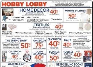 Hobby Lobby Weekly Ad May 31 – Jun 06, 2026