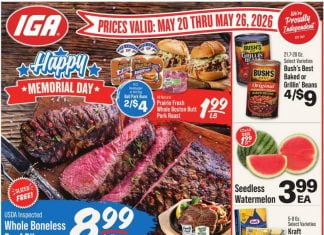 IGA Weekly Ad May 20 – May 26, 2026 (Memorial Day Promotion Included)
