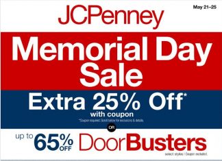 JCPenney Memorial Day Sale May 21 – May 25, 2026