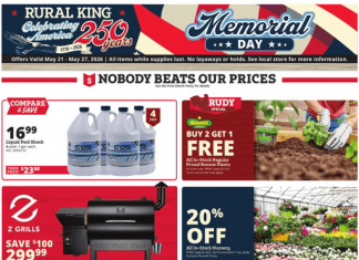 Rural King Weekly Ad May 21 – May 27, 2026 (Memorial Day Promotion Included)