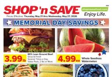 SHOP ‘n SAVE Weekly Ad May 21 – May 27, 2026 (Memorial Day Promotion Included)