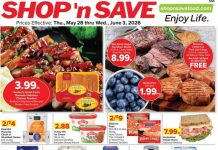 SHOP ‘n SAVE Weekly Ad May 28 – Jun 03, 2026 (Memorial Day Promotion Included)