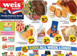 Weis Markets Weekly Ad May 14 – May 20, 2026 (Memorial Day Promotion Included)