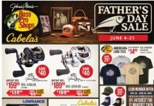 Bass Pro Shops Father’s Day Sale Jun 04 – Jun 21, 2026