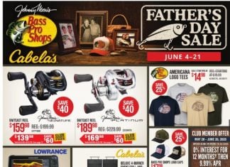 Bass Pro Shops Father’s Day Sale Jun 04 – Jun 21, 2026