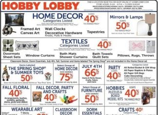 Hobby Lobby Weekly Ad Jul 06 – Jul 12, 2026