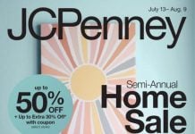 JCPenney’s Semi-Annual Home Sale Jul 13 – Aug 09, 2026